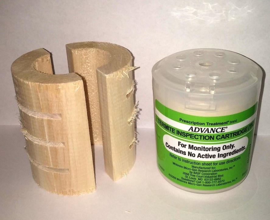 20 Advance Termite Inspection Cartridge Monitors & 20 Wood Bases