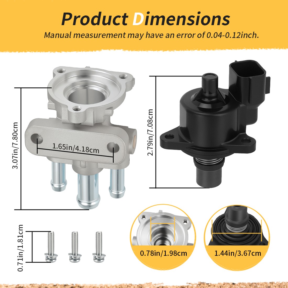 Idle Air Control Valve For Polaris RZR 900 / XP 900 / 4 900 / XP 4 900 2011-2014