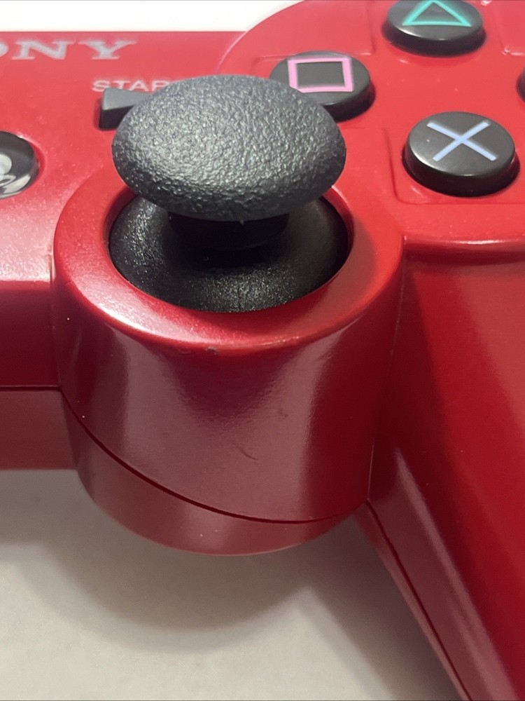 Sony PS3 DualShock 3 Wireless Controller Red OEM Original Tested