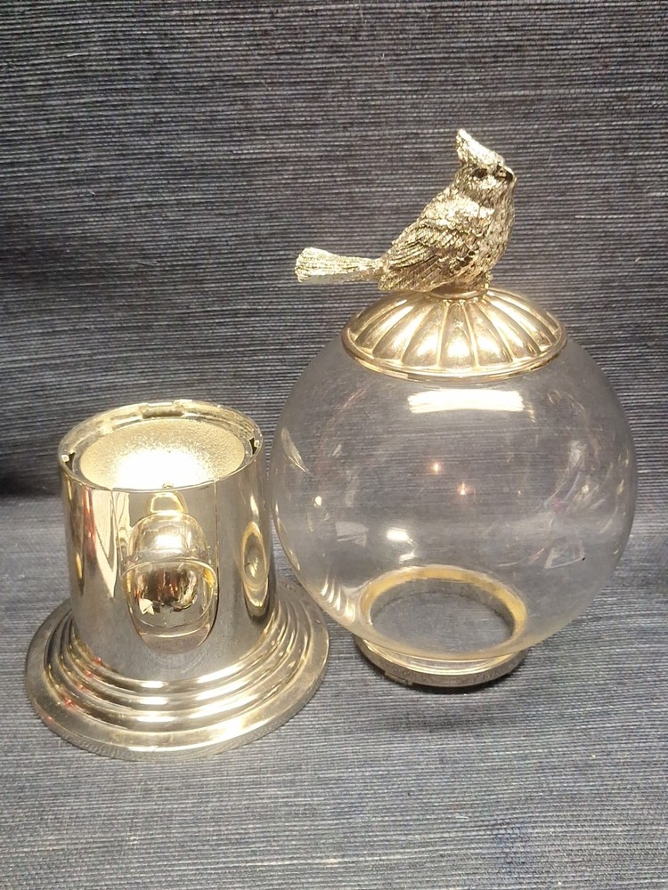 Godinger Silver Art Co Cardinal Candy Dispenser Silver Gumball Machine