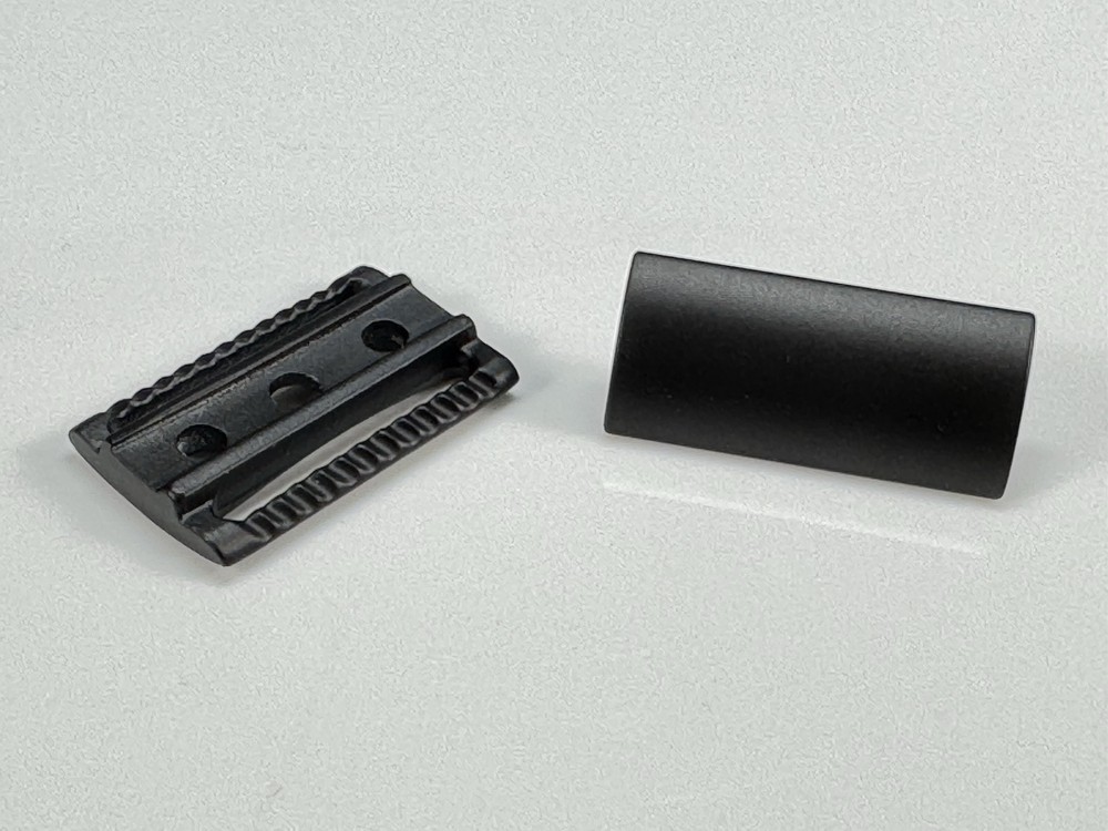 WCS Replacement DE Safety Razor Head, Closed Comb, Black