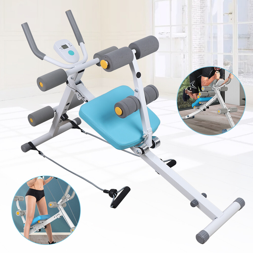 Sit-up Bench Exerciser Ab Trainer Abdominal Workout Machine Height Adjustable