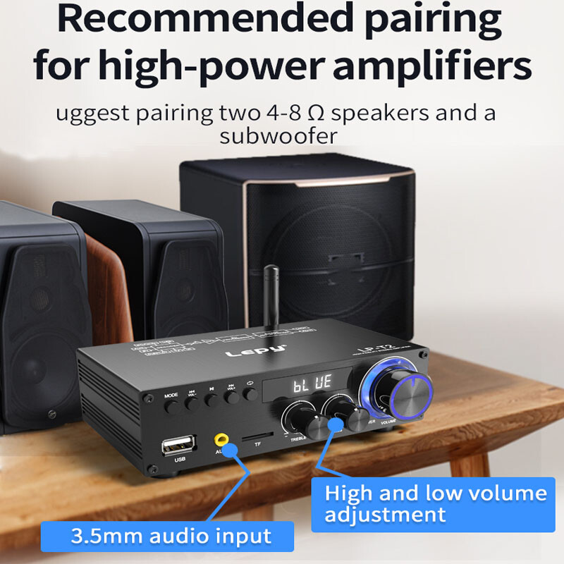 ‌Studio-Grade Amplifier: 50Wx2 Output & Noise-Free Design‌