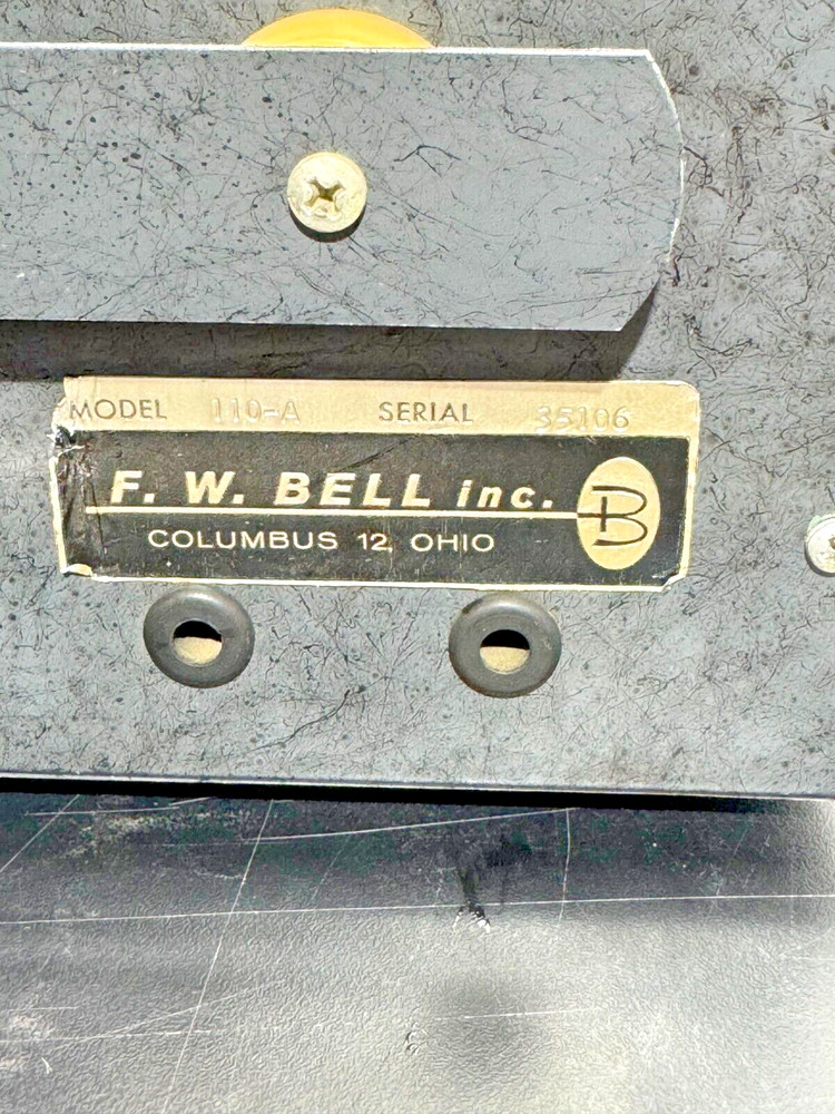 F.W. Bell Inc. Gaussmeter Model: 110-A