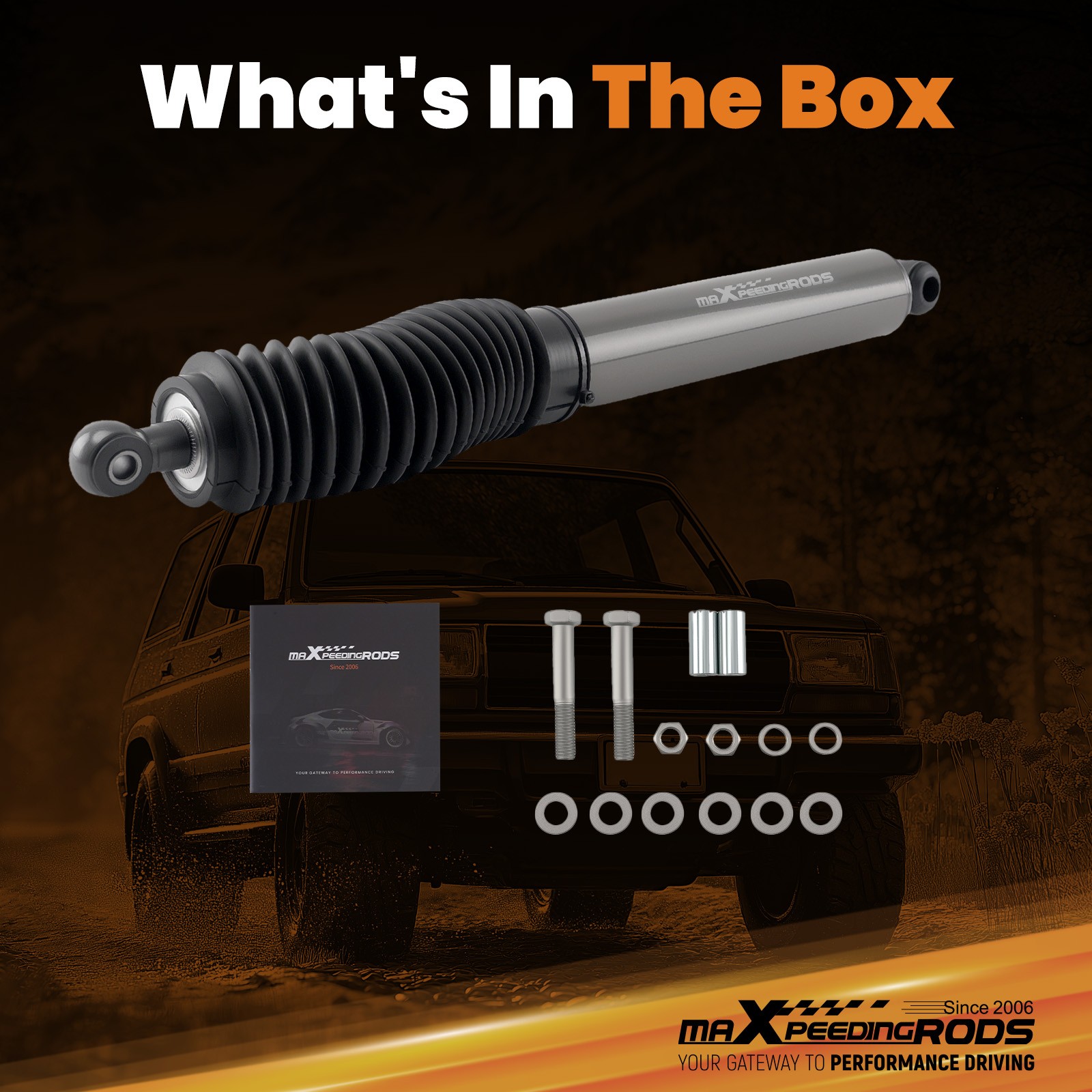 Performance Steering Damper for Toyota 4Runner 86-95 Truck 4WD