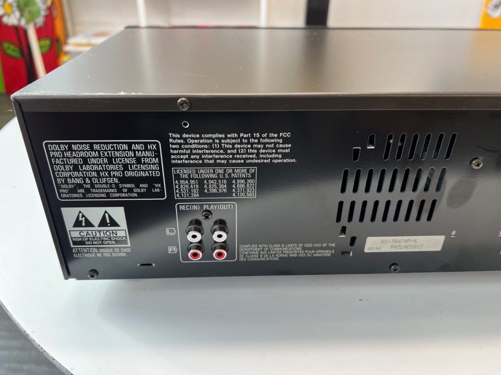 Technics RS-TR373 Double Stereo Cassette Deck HX PRO