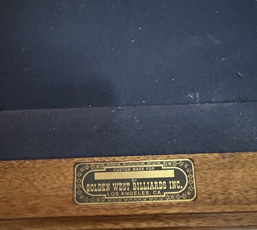 Golden West Billiard Table