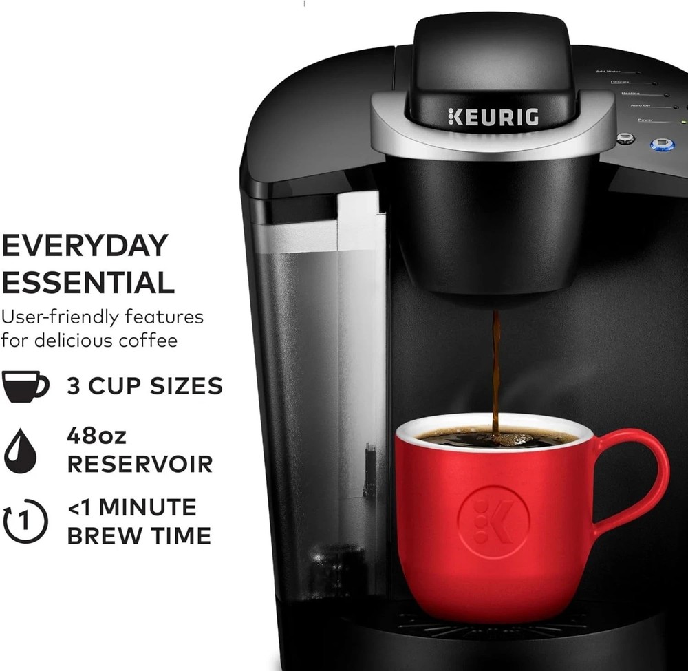 K-Classic Coffee Maker Programmable Single Serve K-Cup Pod 3 Brew Sizes
