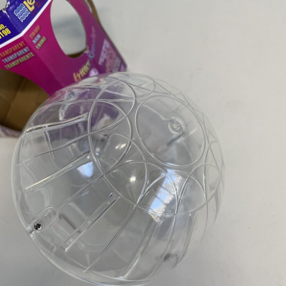 Lee's Kritter Krawler Mini Exercise Ball 5" Clear Open/Return