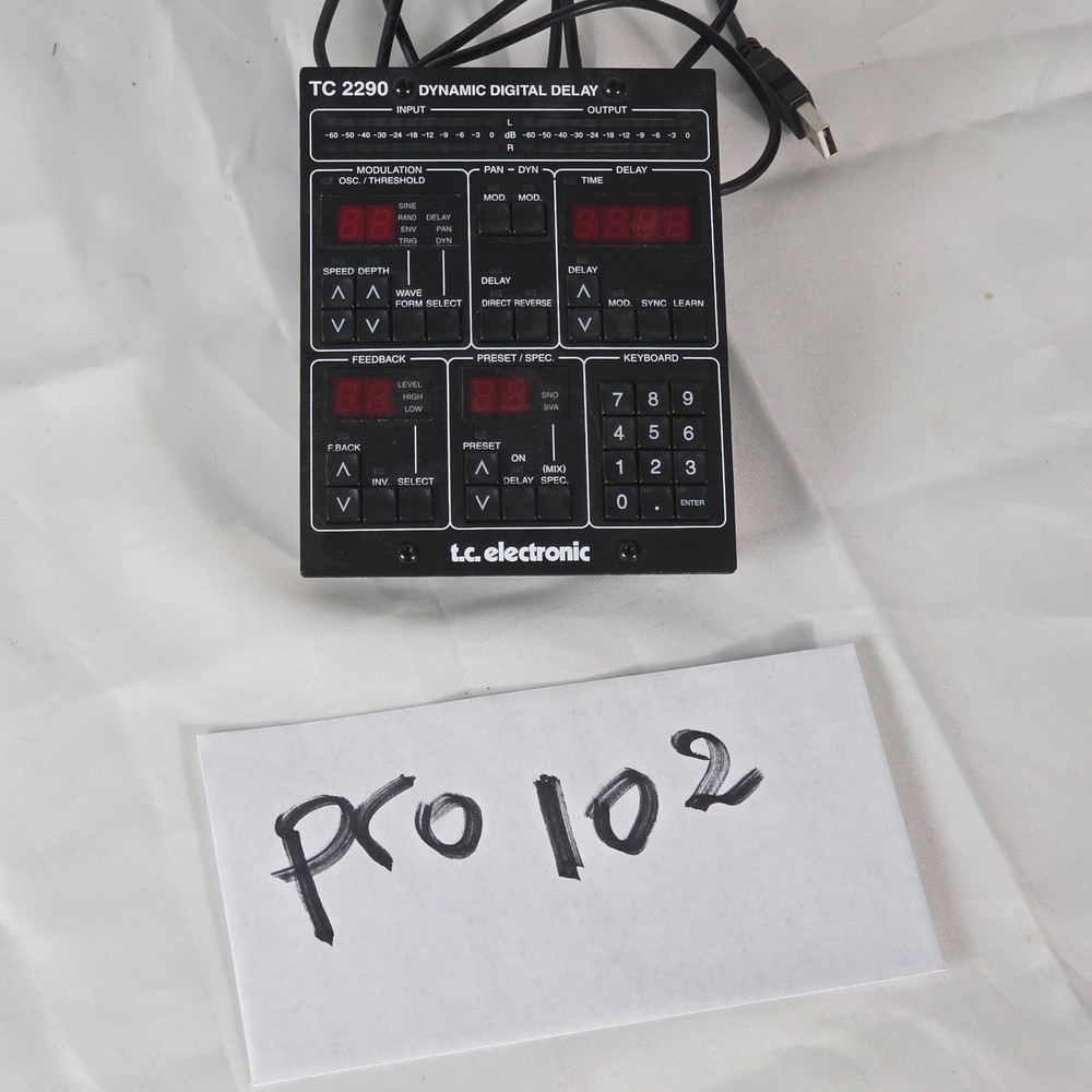 TC Electronic TC2290-DT Dynamic Digital Delay Desktop Controller with USB Black