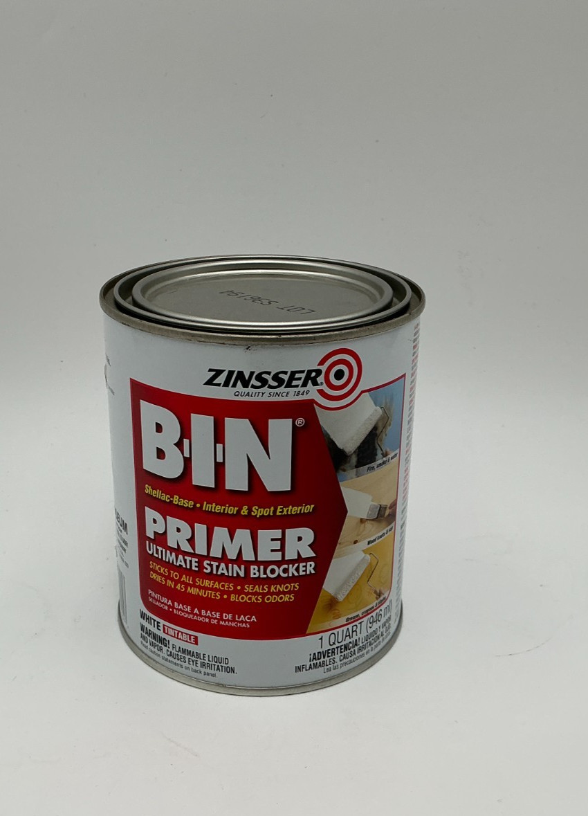 Zinsser B-I-N White Shellac-Based Primer Ultimate Stain Blocker 1 qt