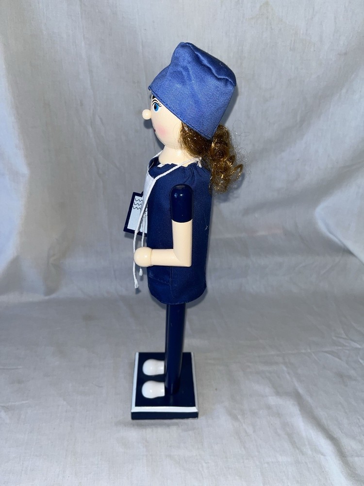 Wooden Nurse Nutcracker 16"