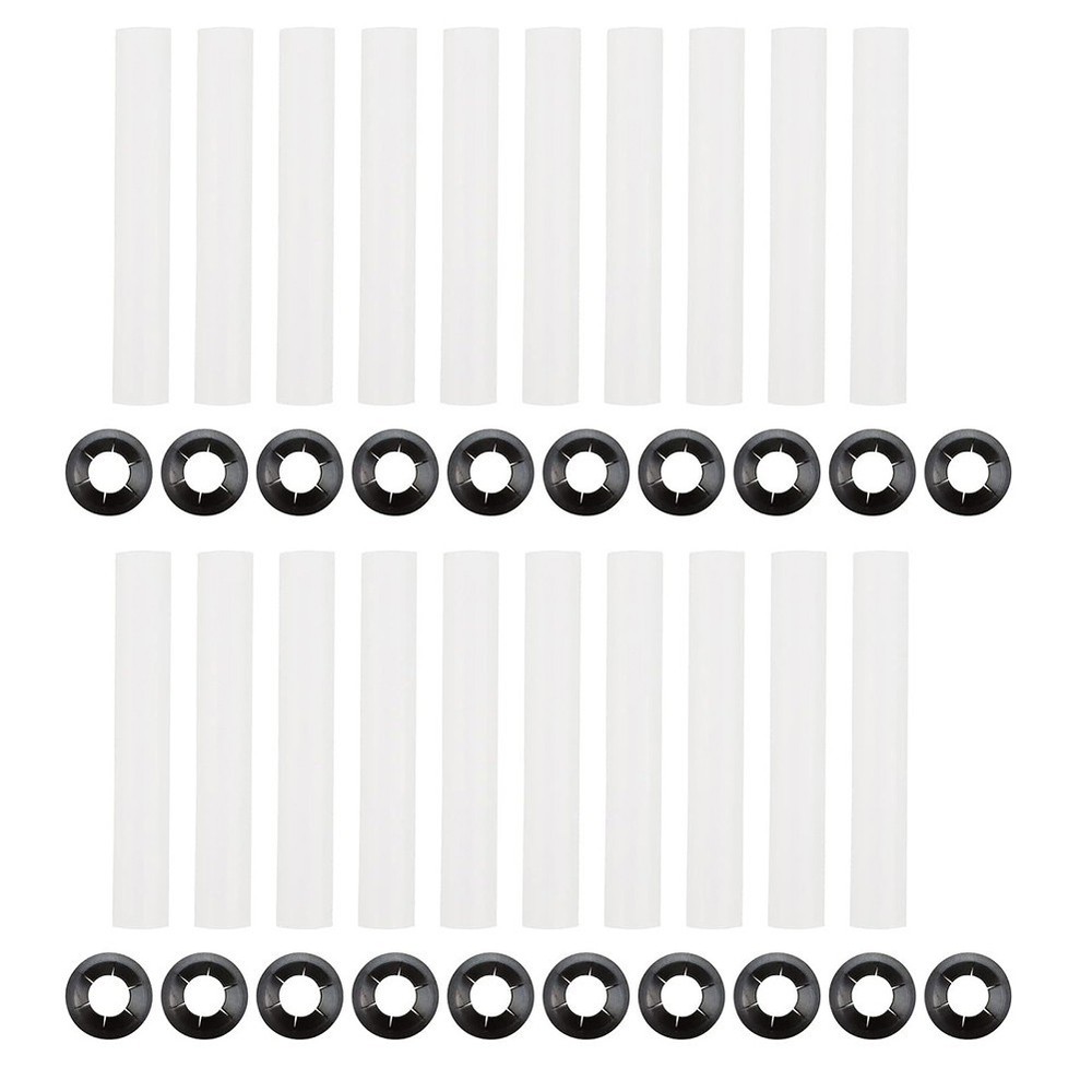 20X Garage Door Hinge Quiet Roller Sleeves with Nuts for Improved Performance