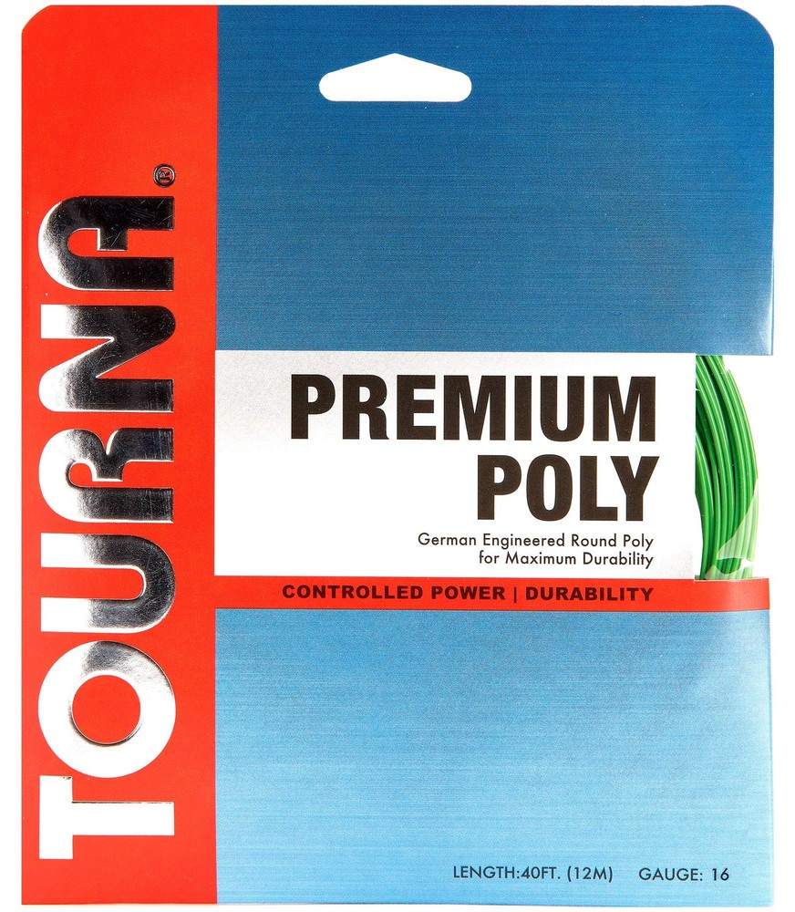 Premium Poly Durable Tennis String, Green PSG16