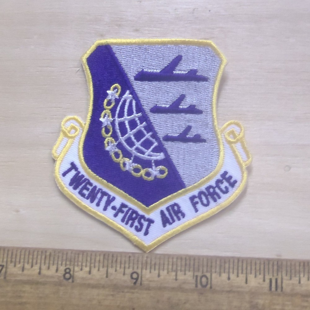 US Air Force - 21st Air Force - Shield Embroidered Patch