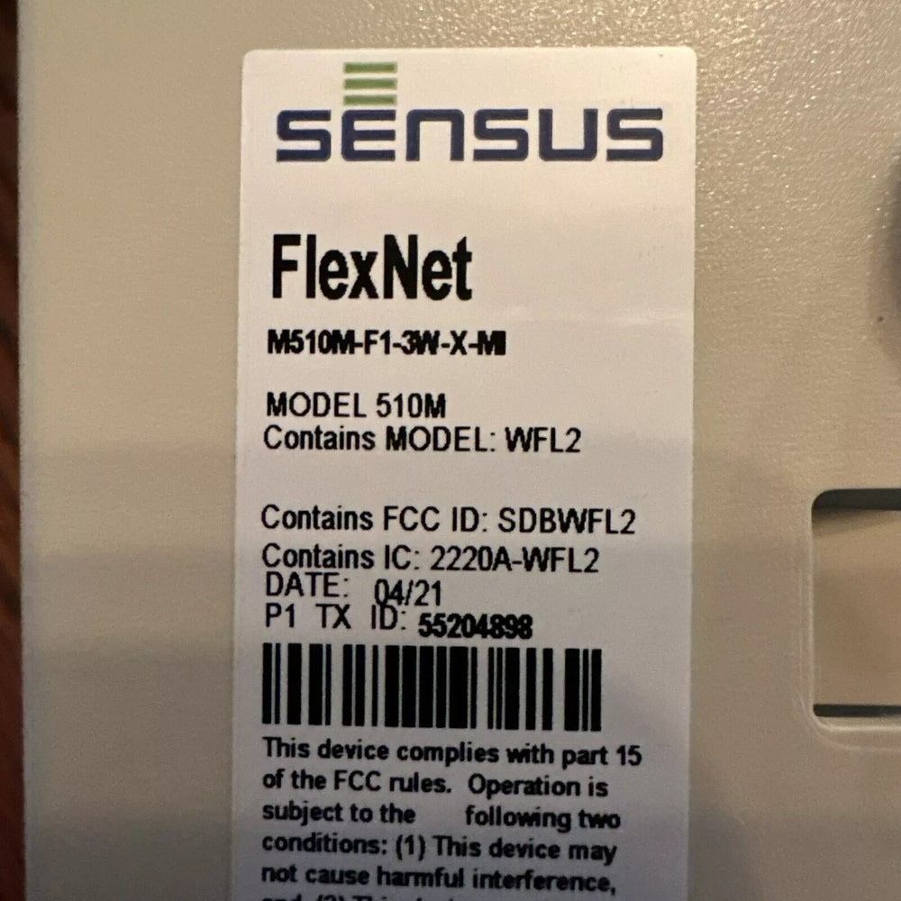 Sensus Sr2 As Water Meter and wireless reader sensor