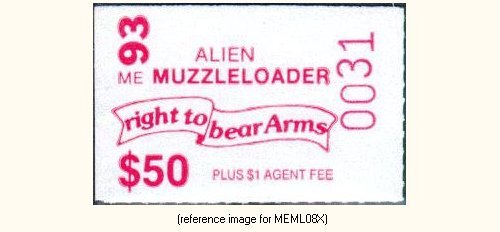 D2K Maine Muzzle-Loader Stamp 1993 $50.00