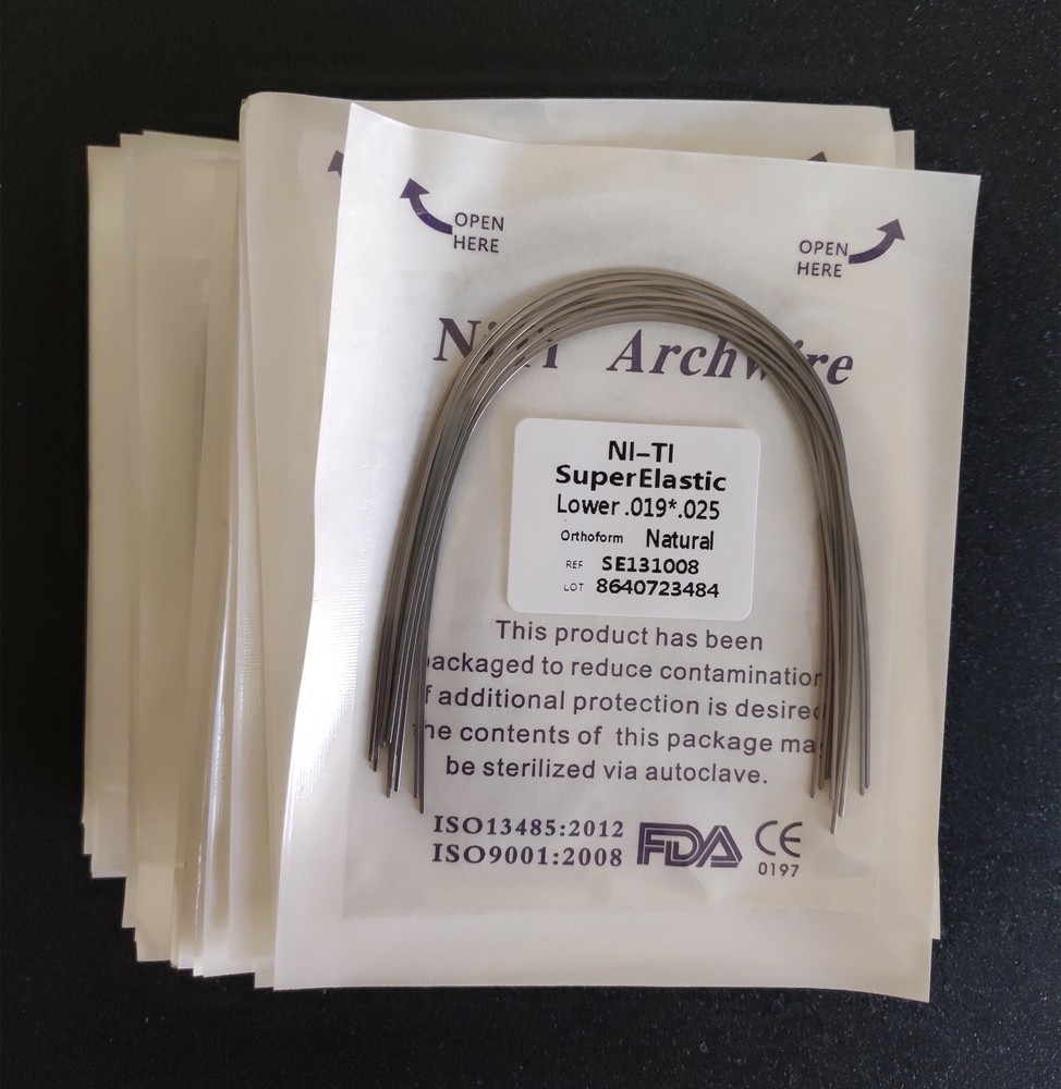 10 Packs 100 Pcs Super Elastic Niti Arch Wire Rectangular Bows Nature Form