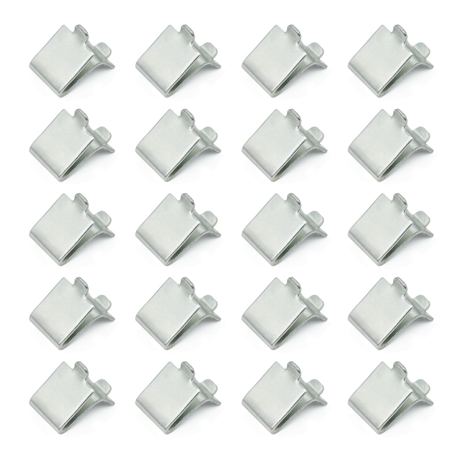 20 Pcs Adjustable Steel Pilaster Shelf Support Clips Shelving Bracket Clips New