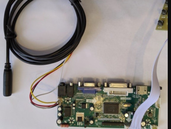 Arcade1up speaker adapter. Plug your speakers into your LCD controller.