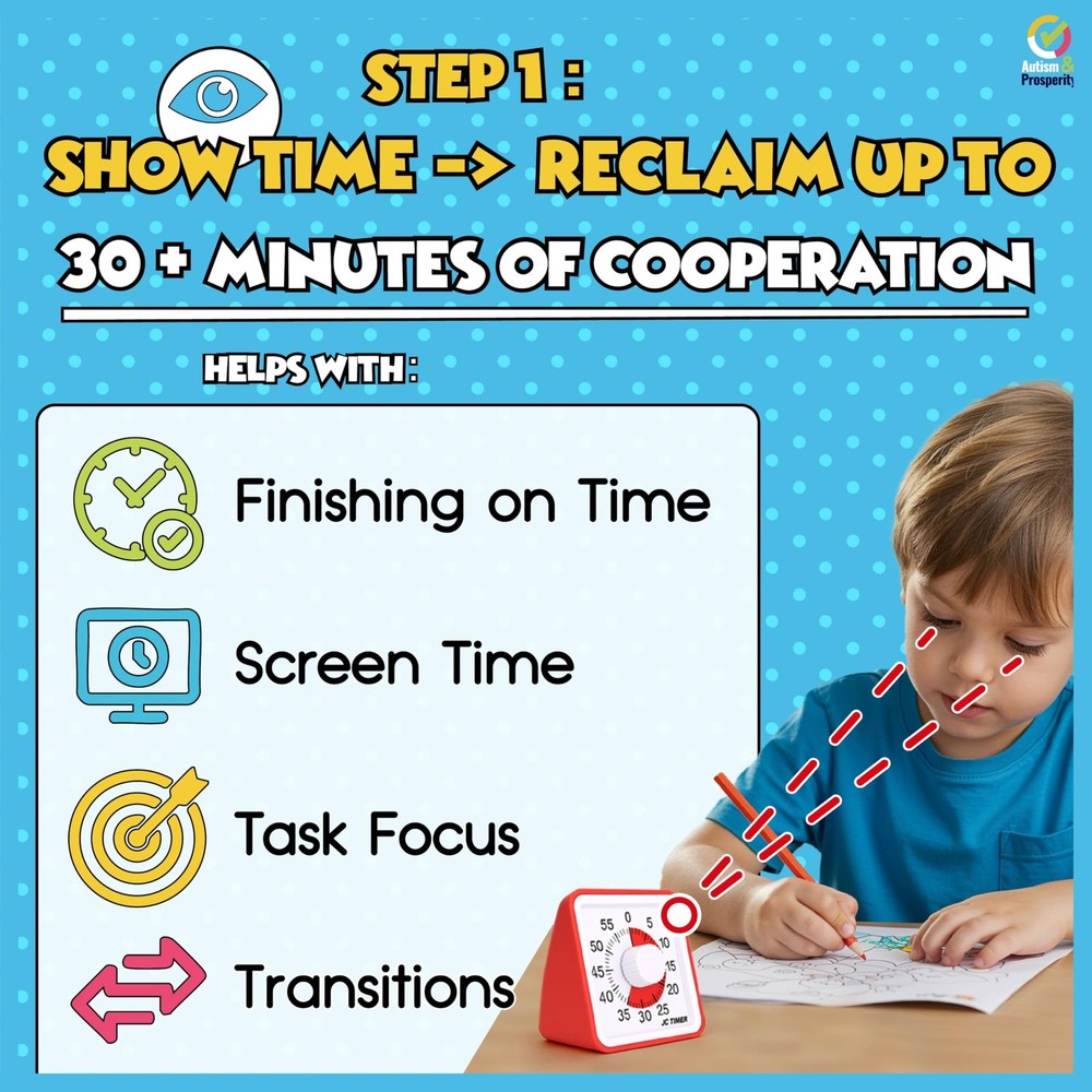 Autism Daily Visual Schedule & Timer for Kids Learning & Special Education