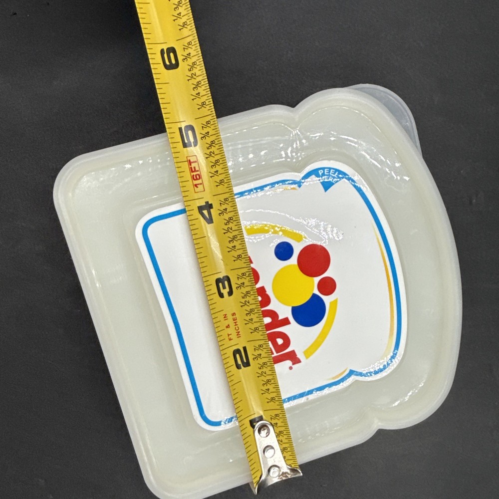 Wonder Bread Plastic Container Polka Dots Storage Sandwich Bread Holder