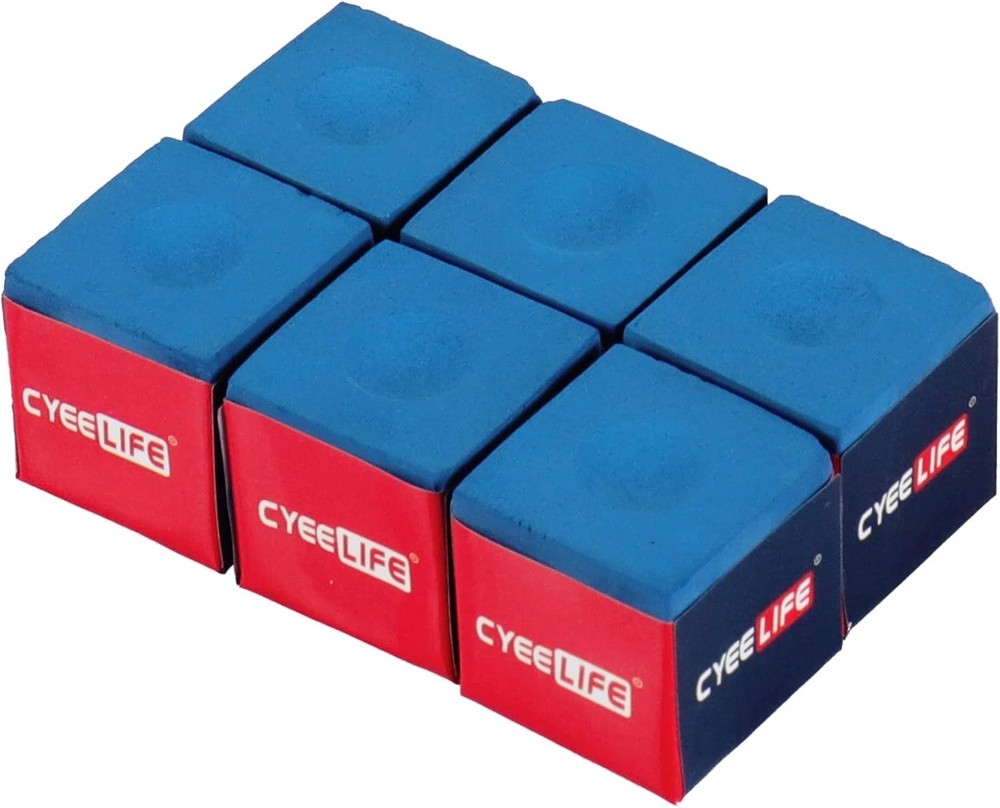 Billiard Chalk 6pcs Blue,Pool Table Accessories for Table Billiards
