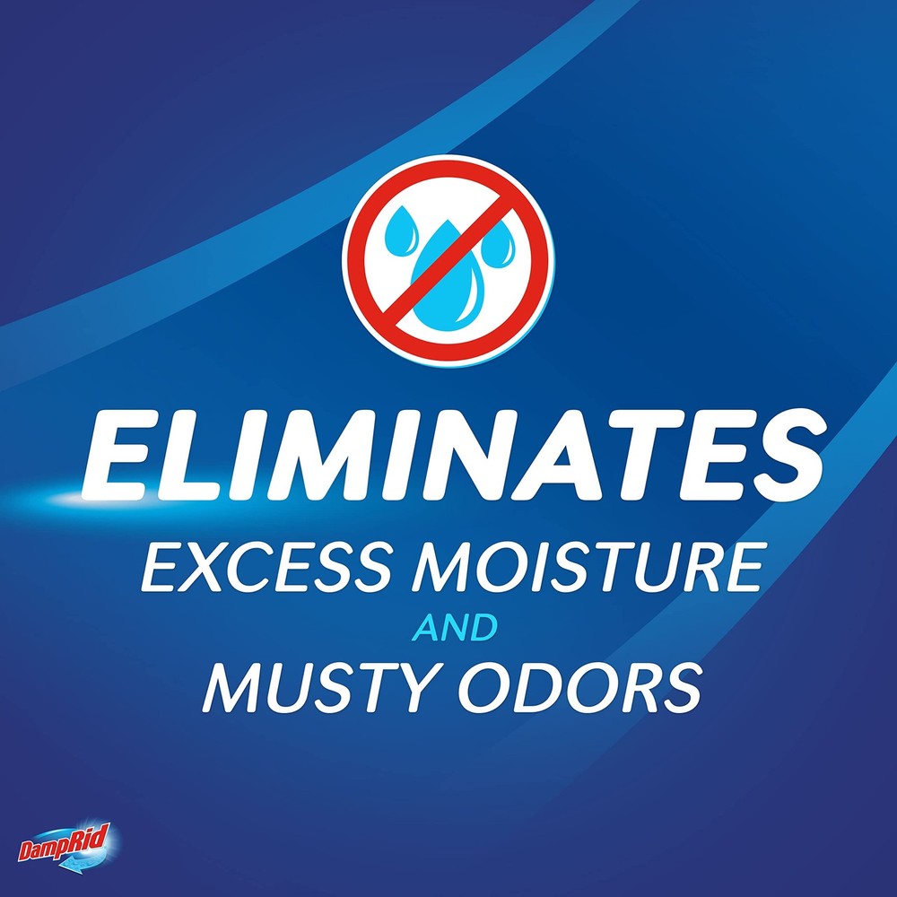 DampRid Refillable Moisture Absorber, 11 oz., 6-Pack - Fresh 6 pack, Blue