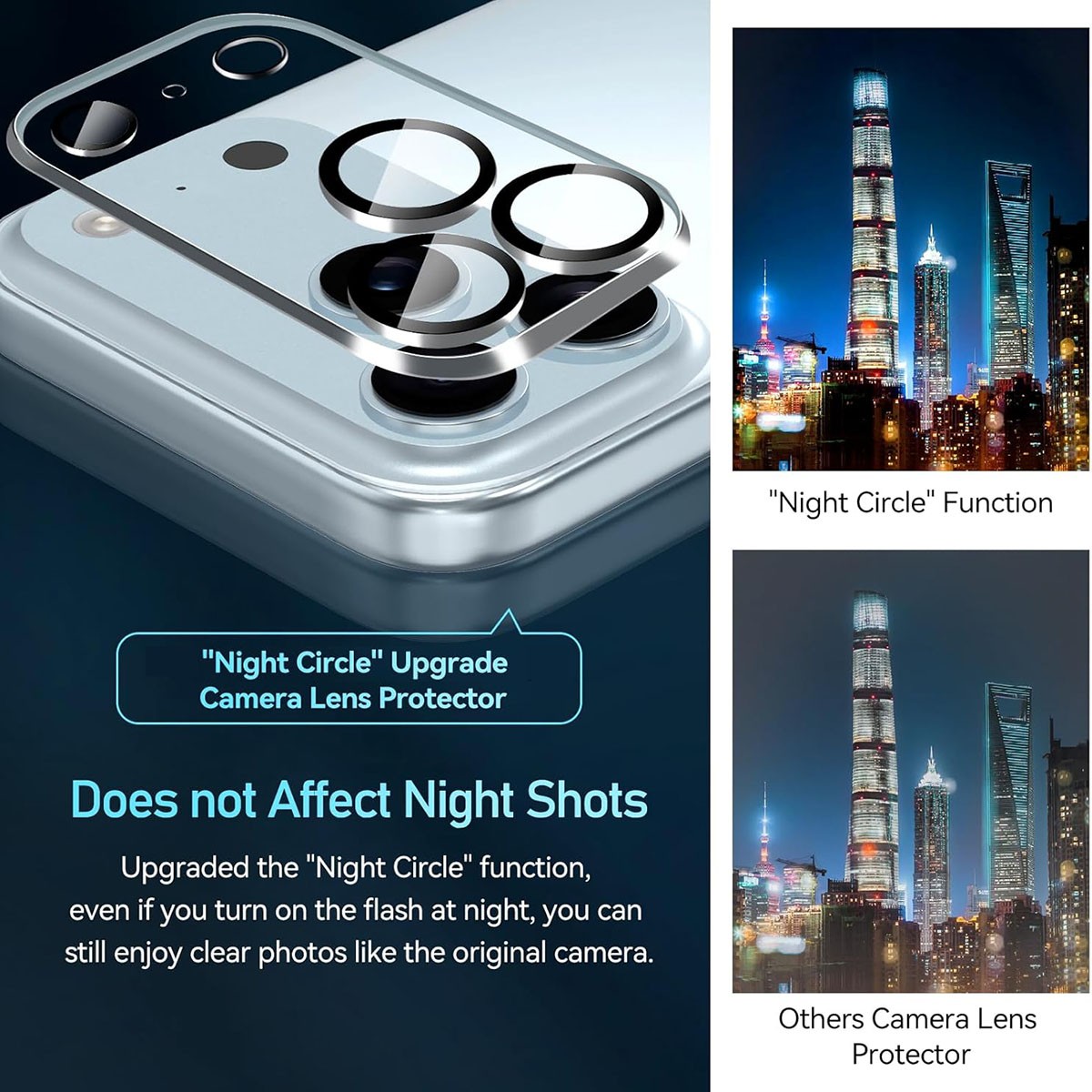 Wholesale Lot Camera Lens Glass Protector For iPhone 17 Pro Max 16 15 14 13 12