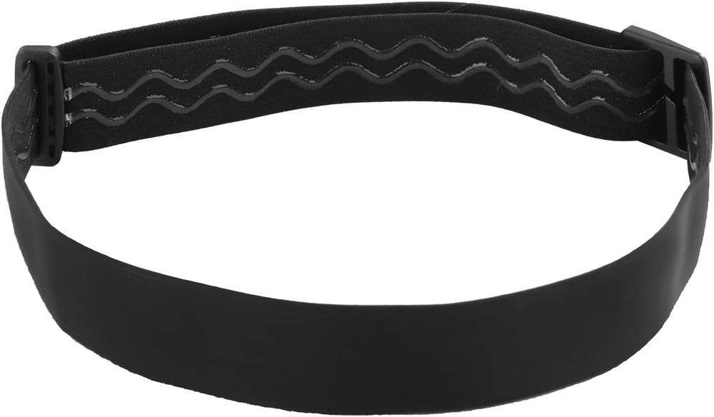 Elastic Headlamp Strap, Black Headlamp Strap Replacement Headband Comfortable No