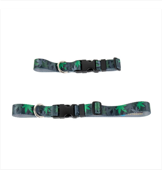 KUSH CAMO LEAF PATTERN DOG COLLARS LEASHES AWESOME!! NEW!!