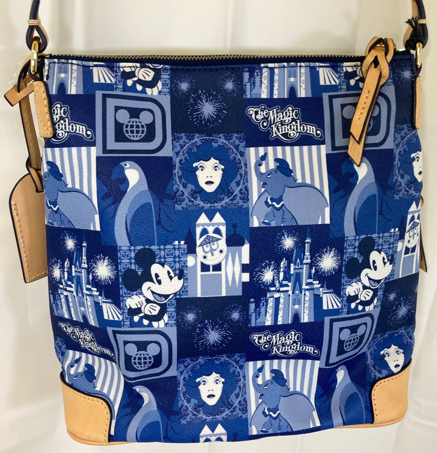 Disney Dooney & Bourke Letter Carrier NWT 2016 Magic Kingdom 45th Anniversary