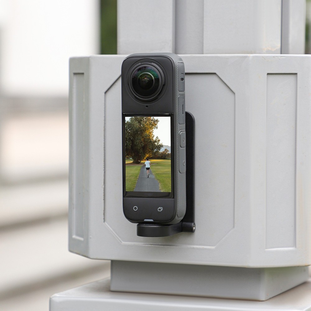 Black Angle Adjustable Magnetic Mount Base Bracket For Insta360 X4 Camera