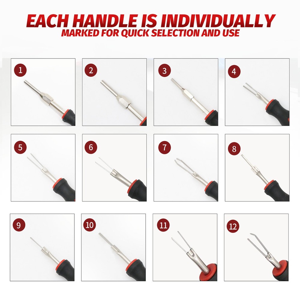 23pcs Universal Terminal Connector Release Tool Kit Extractor Removal Tool Set