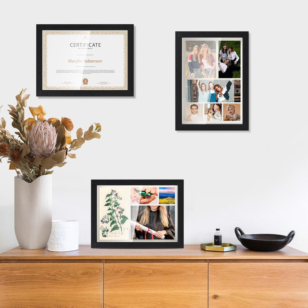 Shadow Box Frame 5x7 Deep Display Case Wedding Memory Decor Real Front