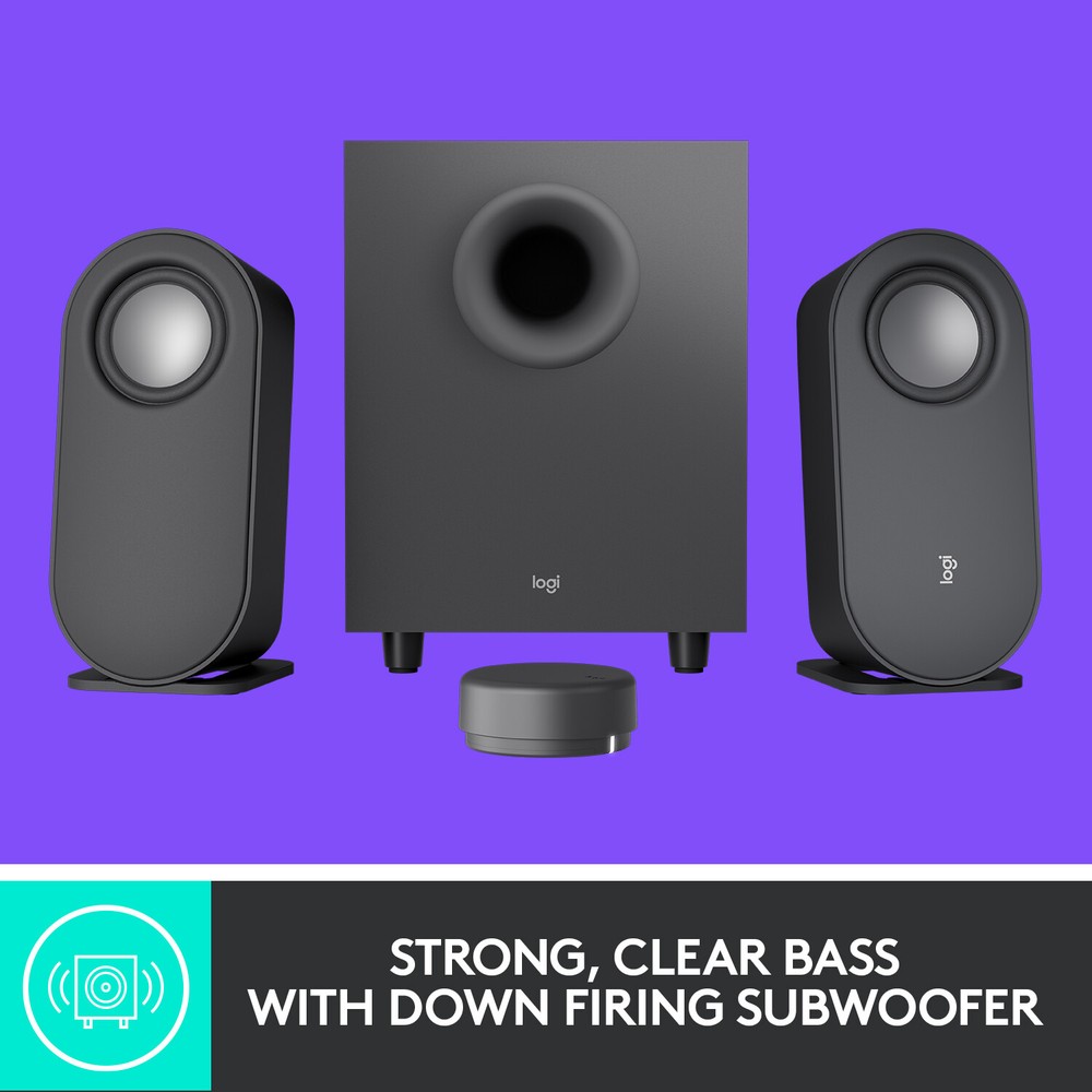 Logitech - Z407 2.1 Bluetooth Computer Speaker System with Wireless Control (...