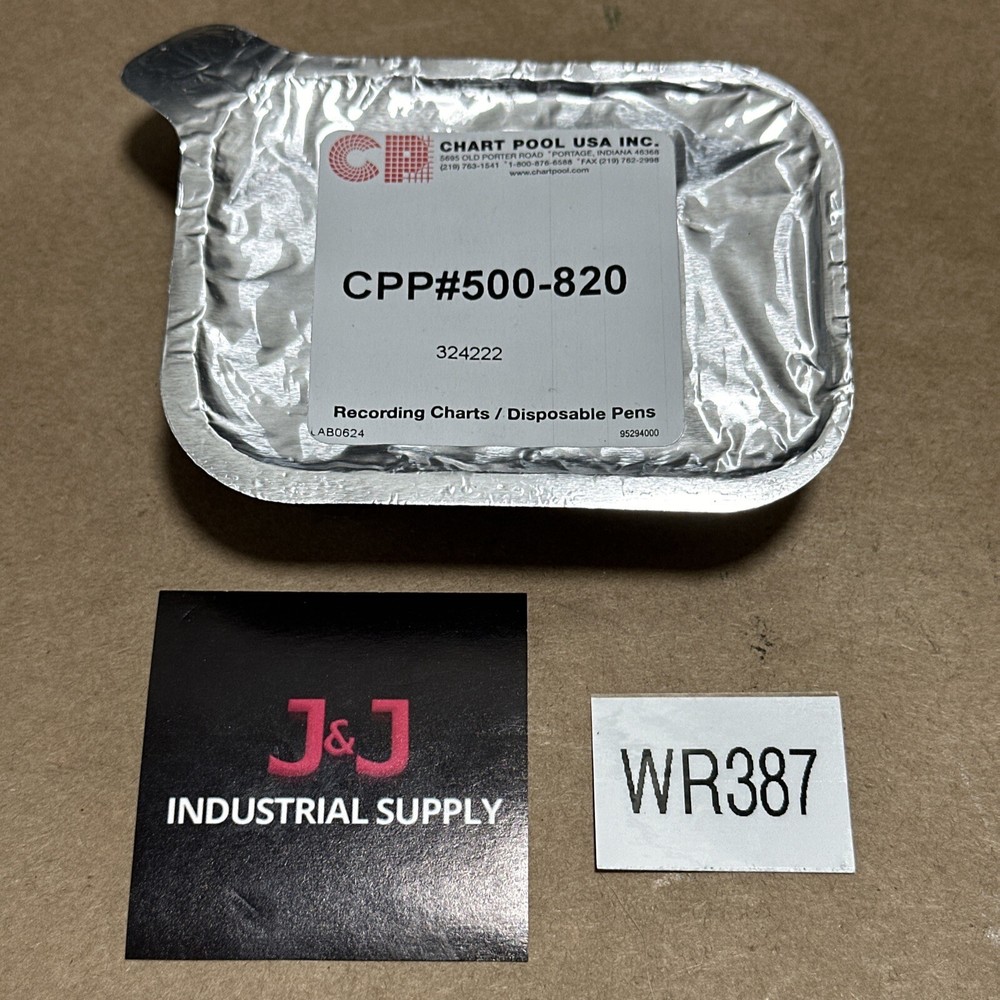 NEW SEALED- CHART POOL USA CPP 500-820 (324222) Disposable Chart Recorder Pen