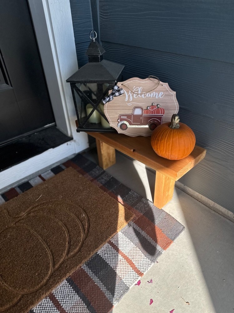 Small wood bench