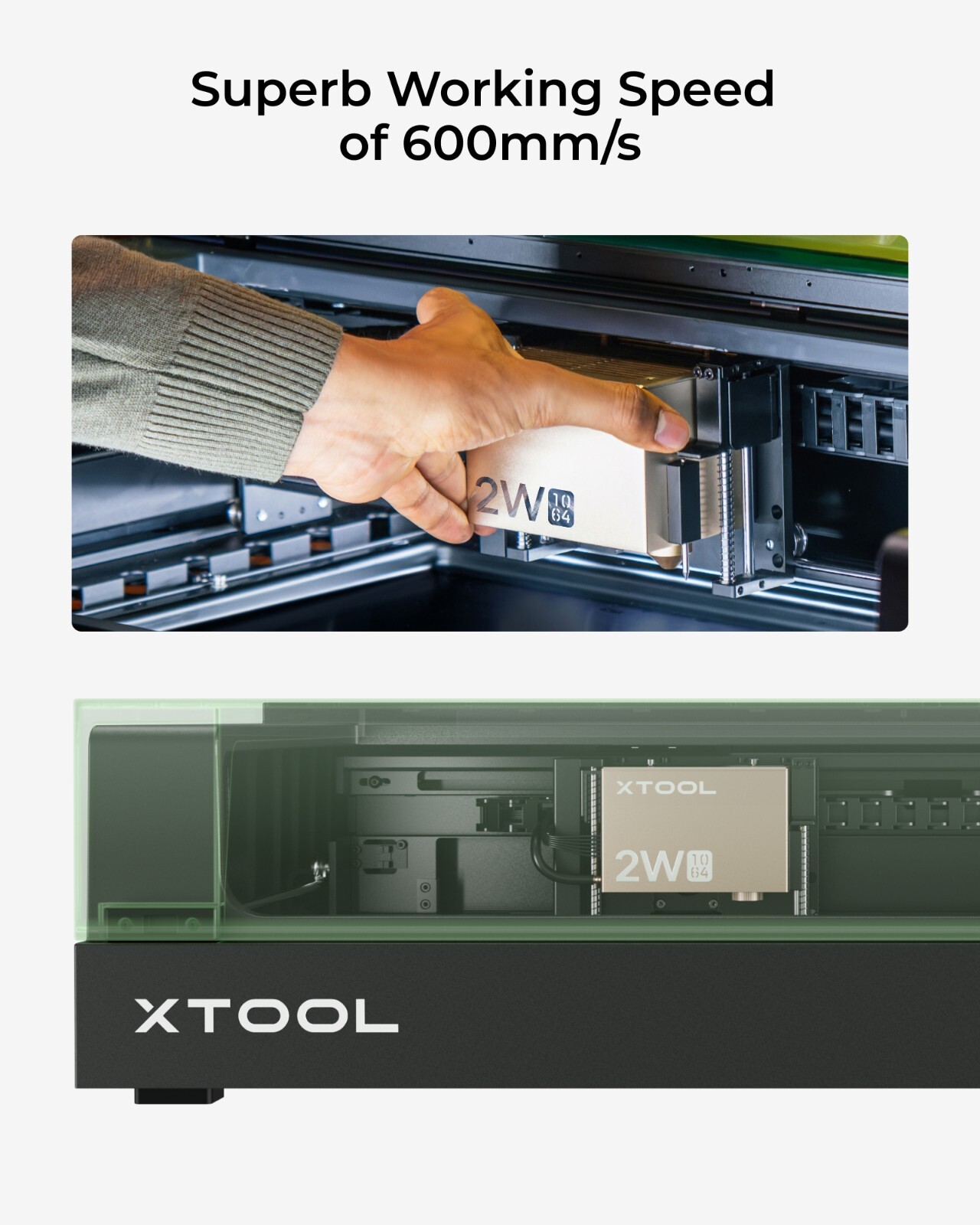xTool S1 1064nm Infrared Laser Module for Engraving on Metal, Plastic, Acrylic