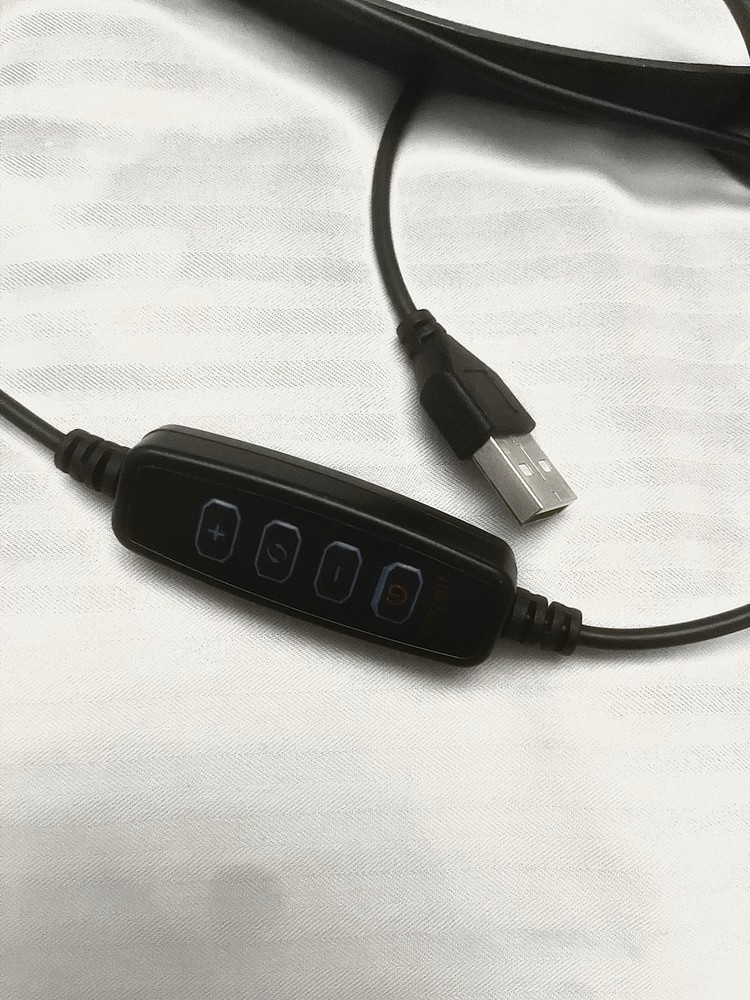 LED USB-A Dimmable Ring Light 10”/25cm