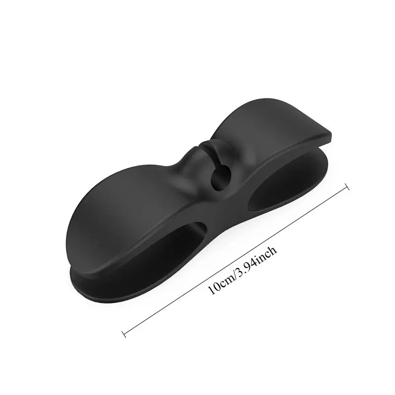 3 PCS Silicone Cable Organizer Clips, Cord Winder Fixing Device, Multifunctional