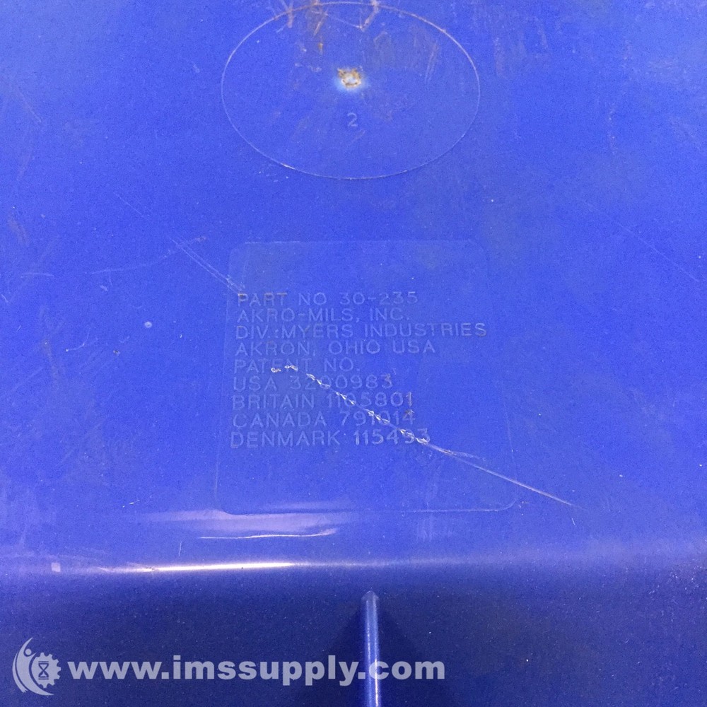 Akro Mils 30-235 Blue Hang and Stack Bin 9021