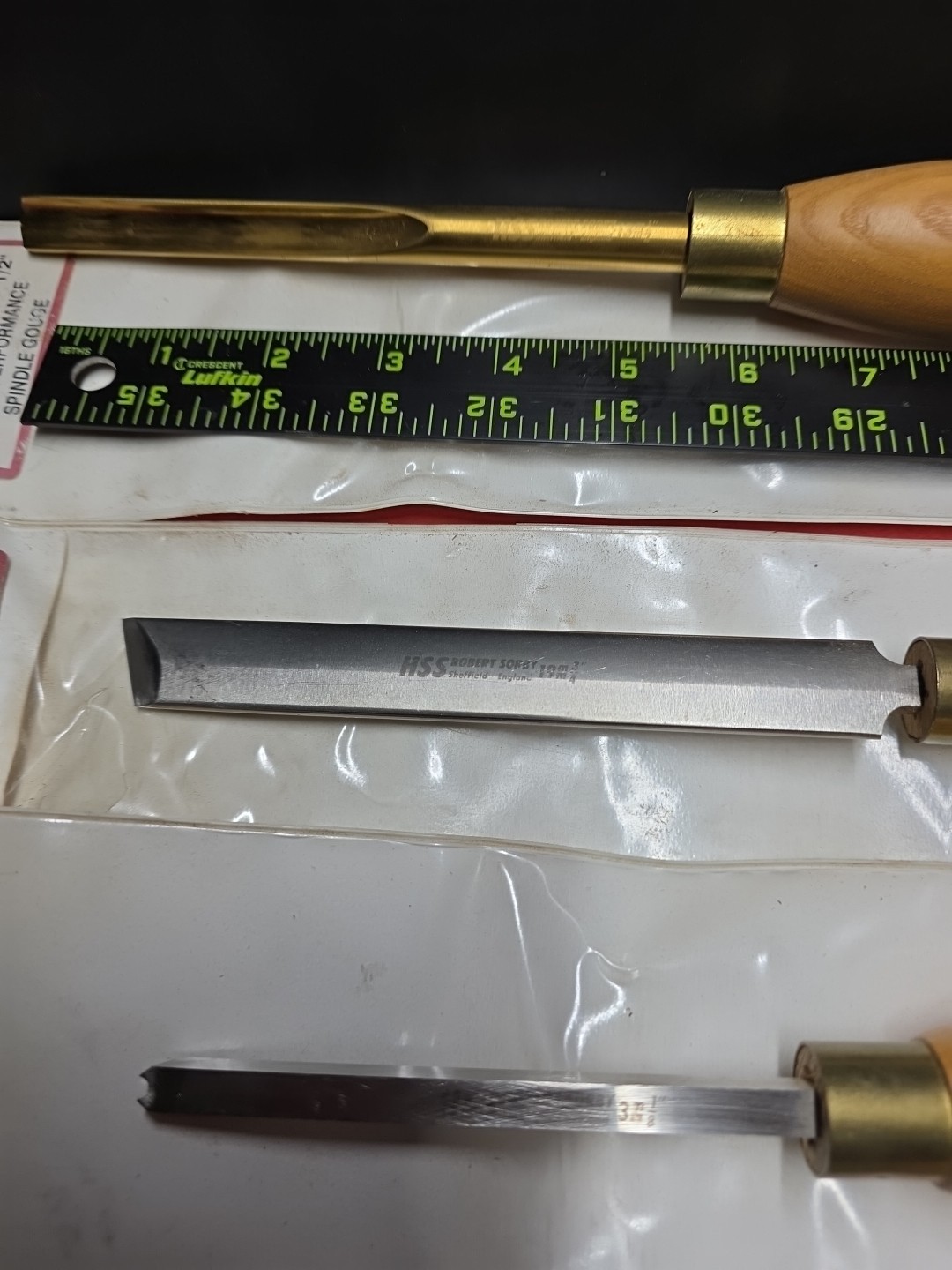 4 Robert Sorby Lathe Chisels Bead Forming Spindle Gouge Skew Oval