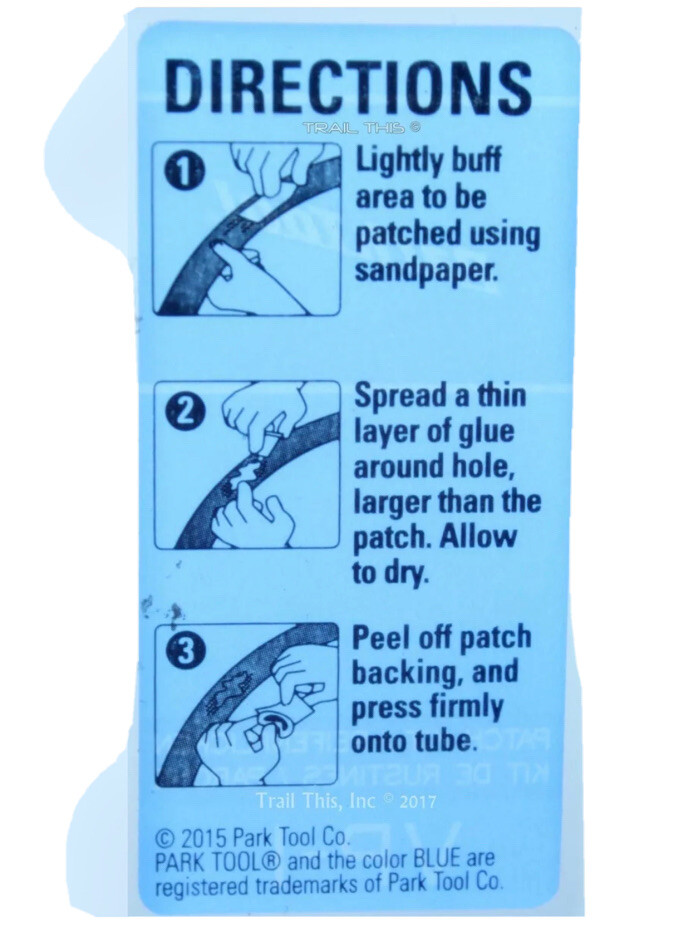 2 Pack Park Tool VP-1C Vulcanizing Patch Kits Kit