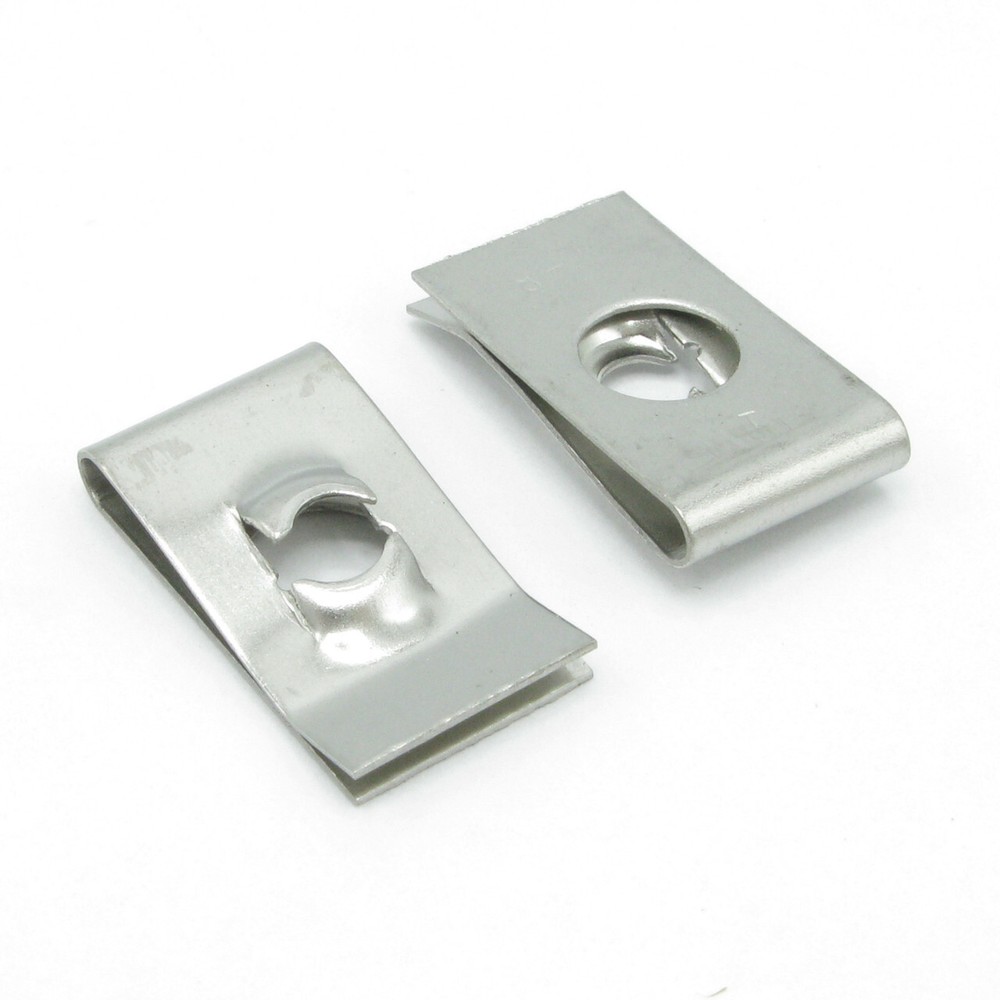 8-32 U-Clip Spring Nuts 11/16", 24 pk
