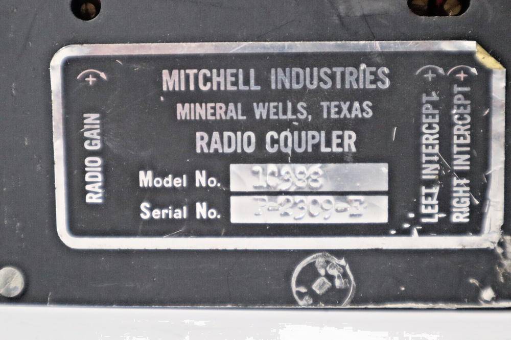 Piper Autopilot Mitchell Radio Coupler 1C388