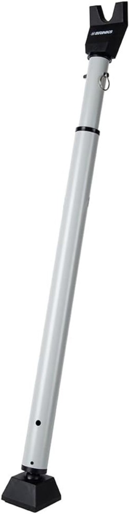 Silver Door Security Bar - Easy Installation & Floor Protection - Lightweight