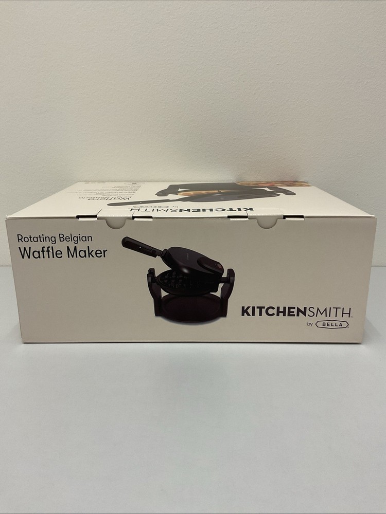 Bella Rotating Belgian Waffle Maker Model # TSK-2126W Non- Stick Fast G131