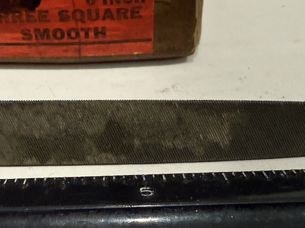 New Heller 6”, 3 Square Smooth File