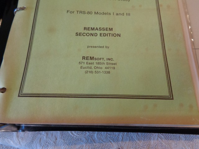 TRS 80 Models I and III Assembly Language Programming Remassem Second Edition
